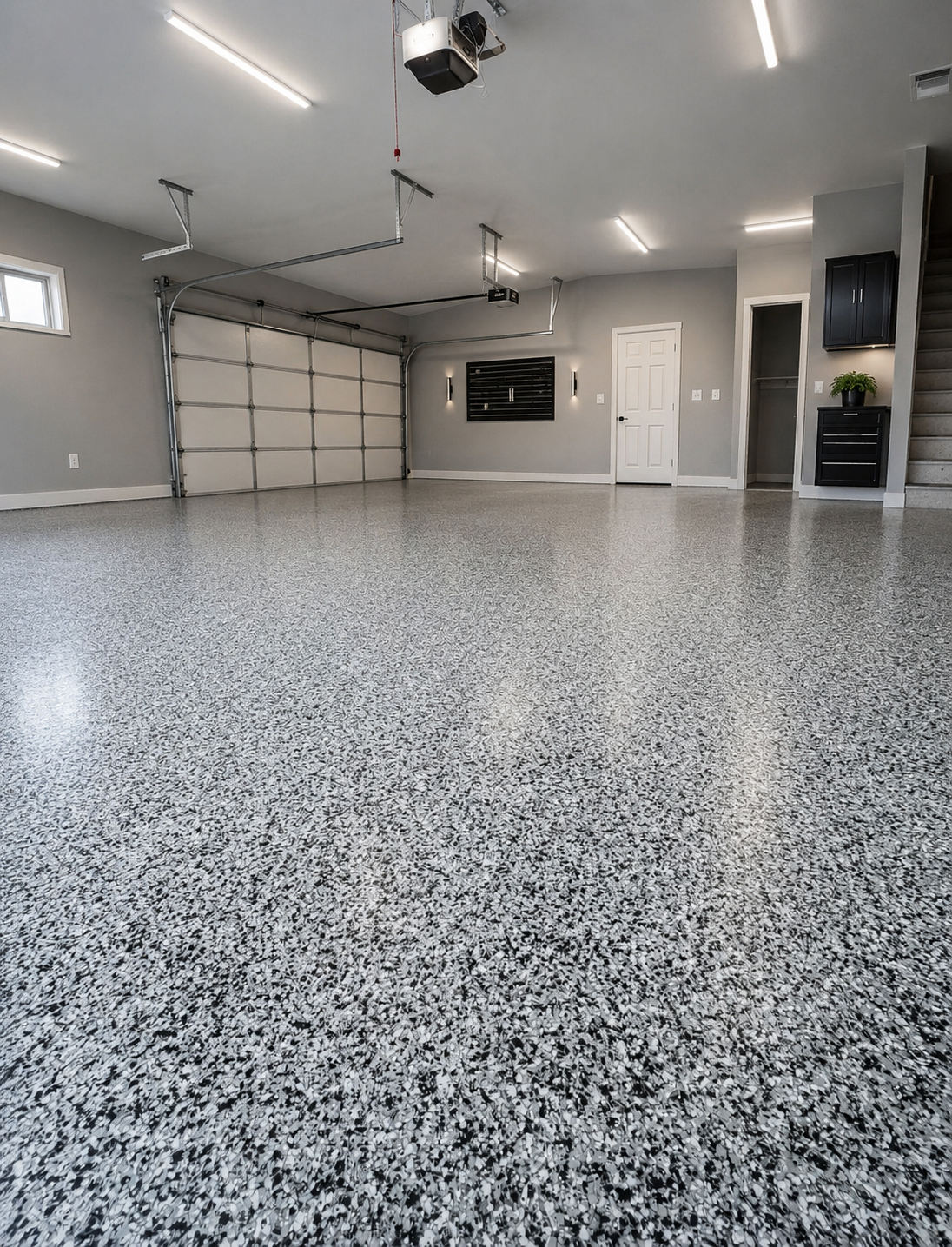 Finished Pittsburgh garage floor