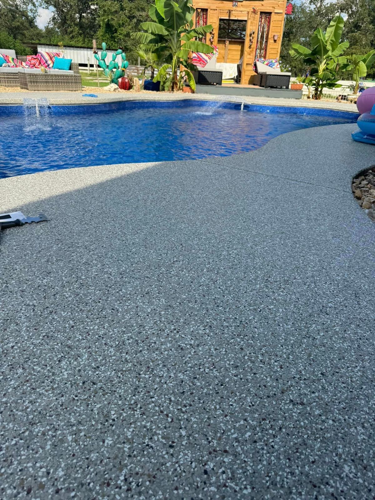 Coated floor